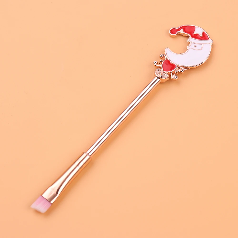 НОВАЯ РОЖДЕСТВЕНСКАЯ Кисть для макияжа Candy, милый мини-набор для макияжа с изображением оленя и конфет, шесть упаковок+ бархатная сумка