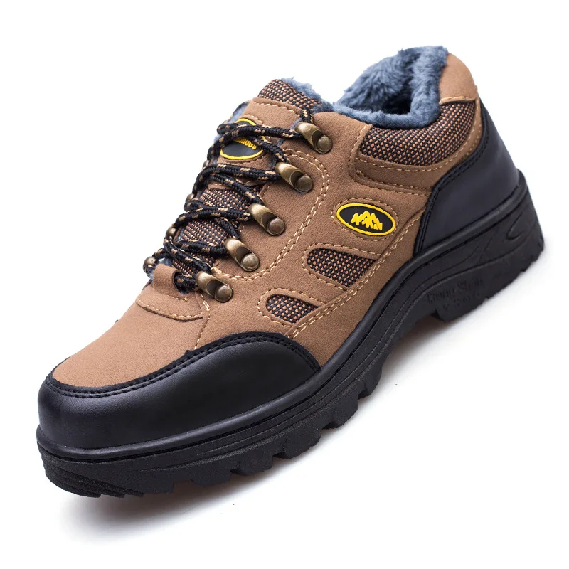 

New Cotton Safety Shoes Non-Slip Wear-Resistant Outdoor Sports Protective Hiking Shoes Steel Toe Cap Anti-Smashing Safety Shoes