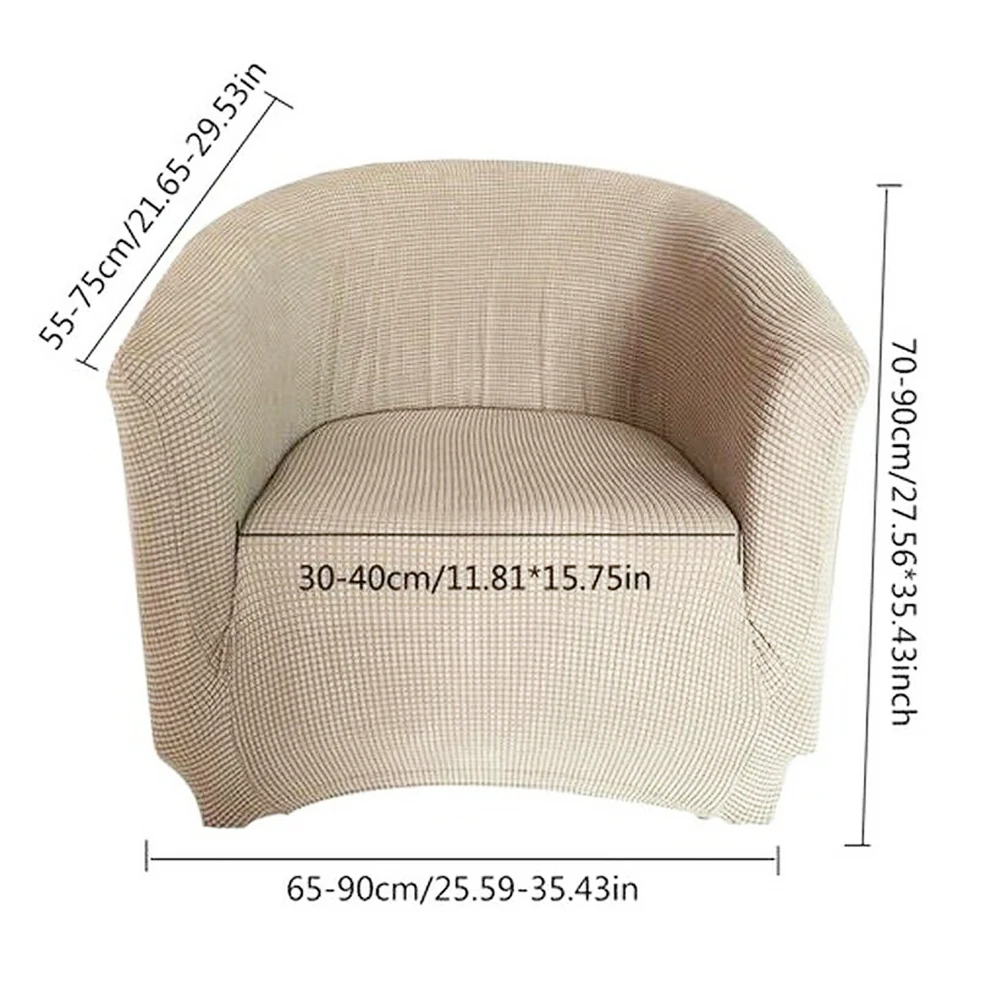 Однотонное эластичное кресло для кофейной ванны моющееся покрытие дивана