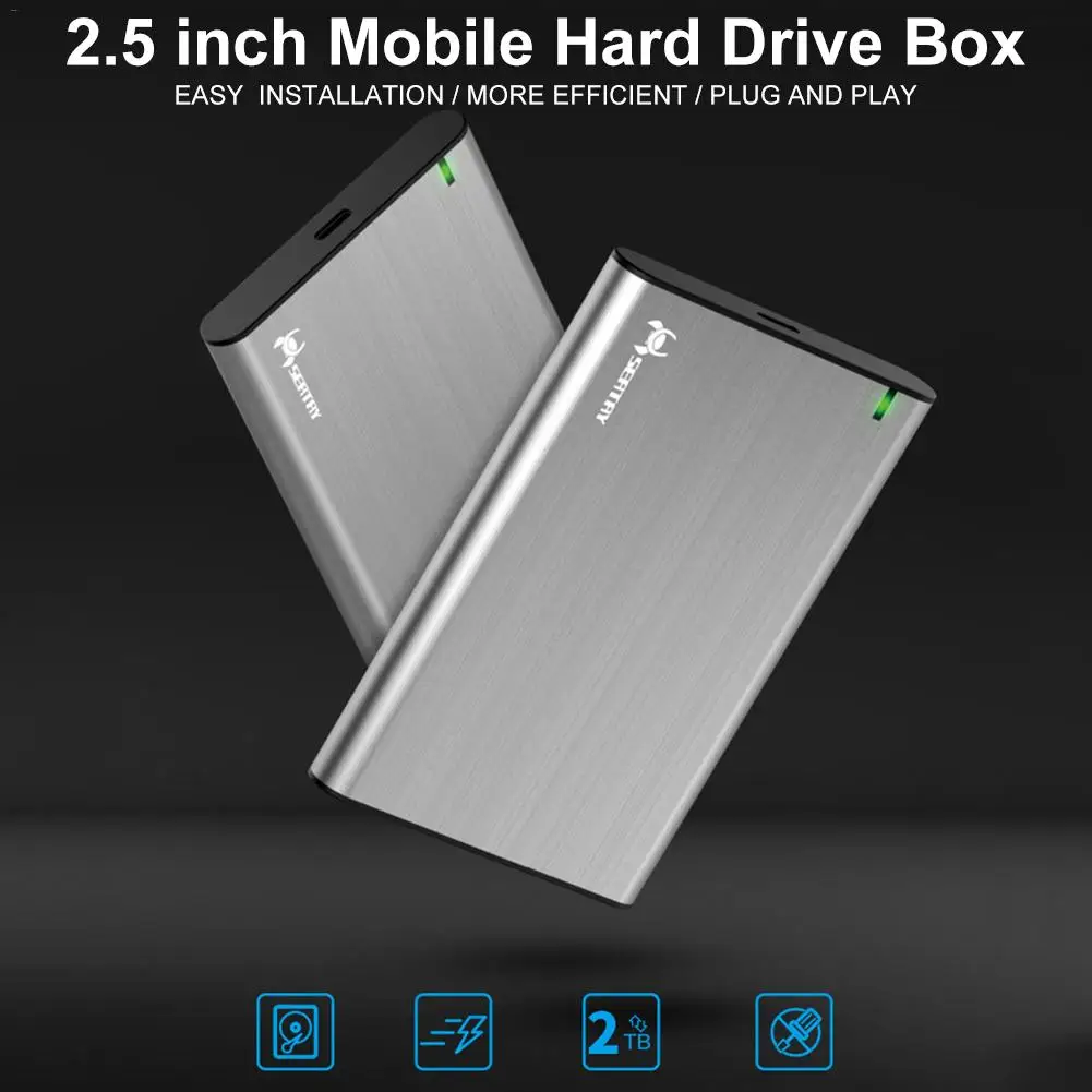 Чехол для жесткого диска 2,5 дюйма SATA 3,0 к USB 3,0 адаптер для жесткого диска корпус для SSD диск HDD коробка Тип C 3,1 чехол костюм 7 мм/9,5 мм