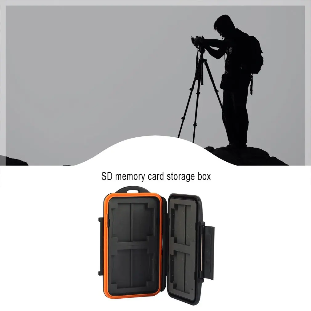 Waterproof Anti-Shock Memory Card Carrying Storage Case Protective Holder For 8 Secure Digital | Электроника