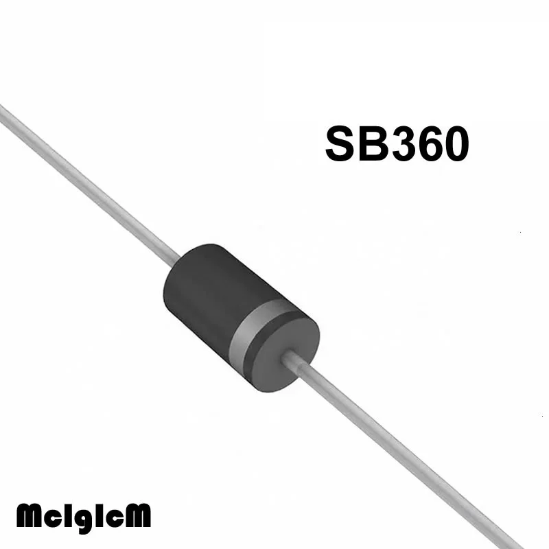 MCIGICM 20PCS DO 27 3A 60V do 201ad SCHOTTKY DIODE SB360 Diode Schottky Through Hole 201AD|schottky diode|diode schottky3a diode |