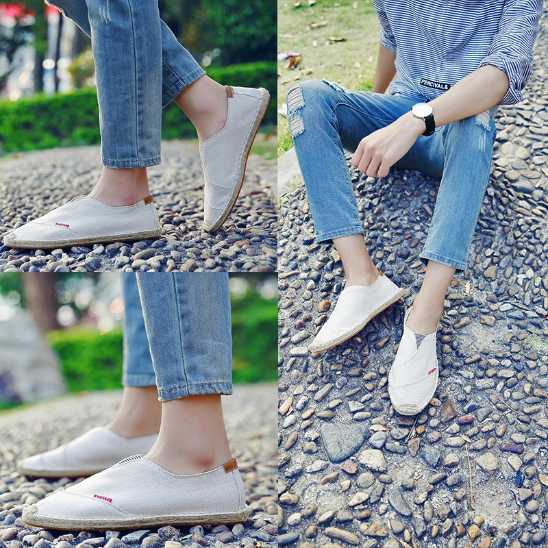 кеды сандали мужские красовки макасины Мужские лоферы без шнуровки Дизайнерская