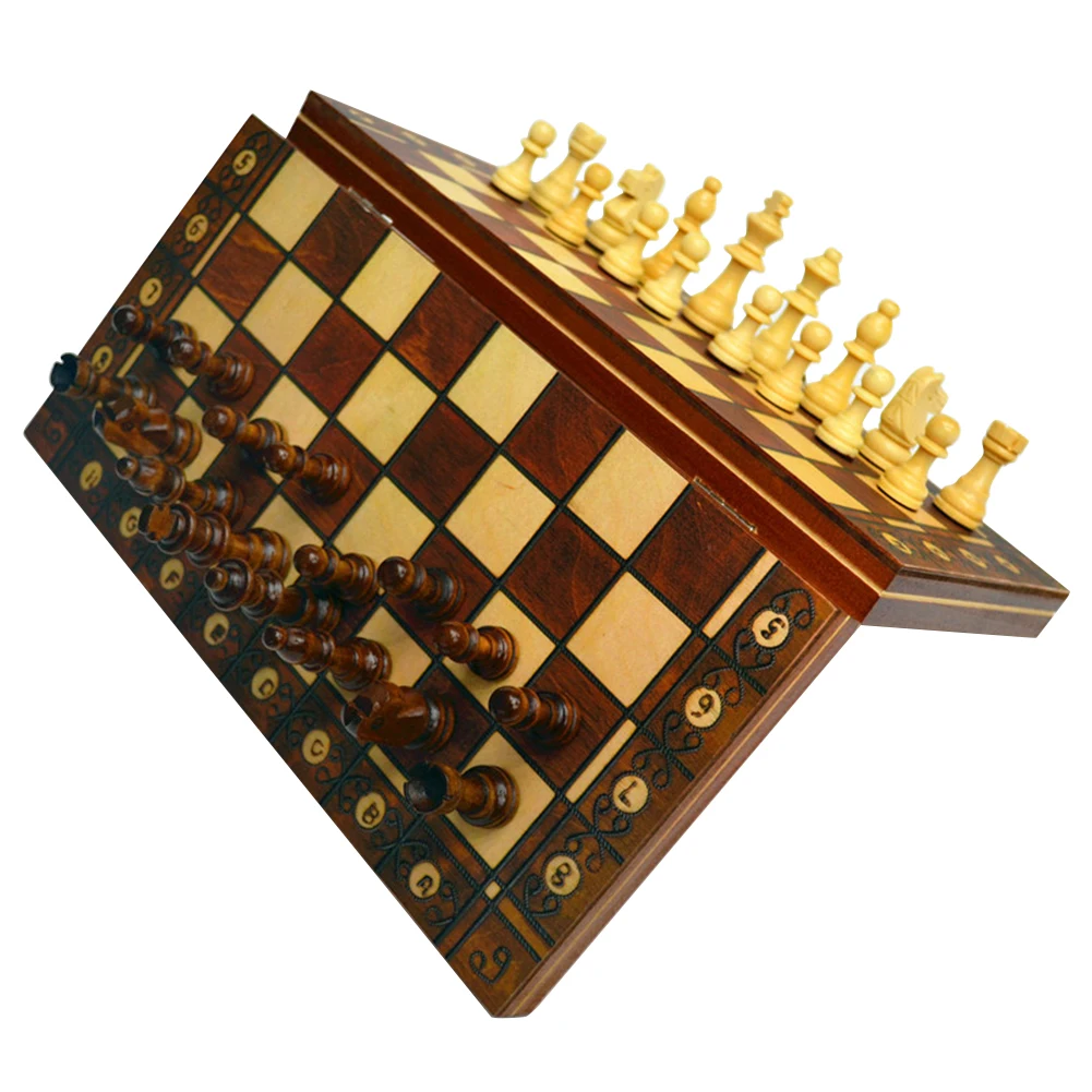Складные шахматы 3 в 1 игровые элементы нарды шашки для взрослых и детей