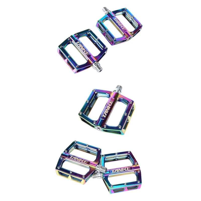 

TANKE Bicycle Pedals TP-20 Ultralight Aluminum Alloy Colorful Hollow Anti-Skid Sealed Bearing MTB Bike Accessories