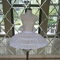 hoops white petticoat wedding gown dress underskirt elastic waistband drawstring a line skirt ruffles edge