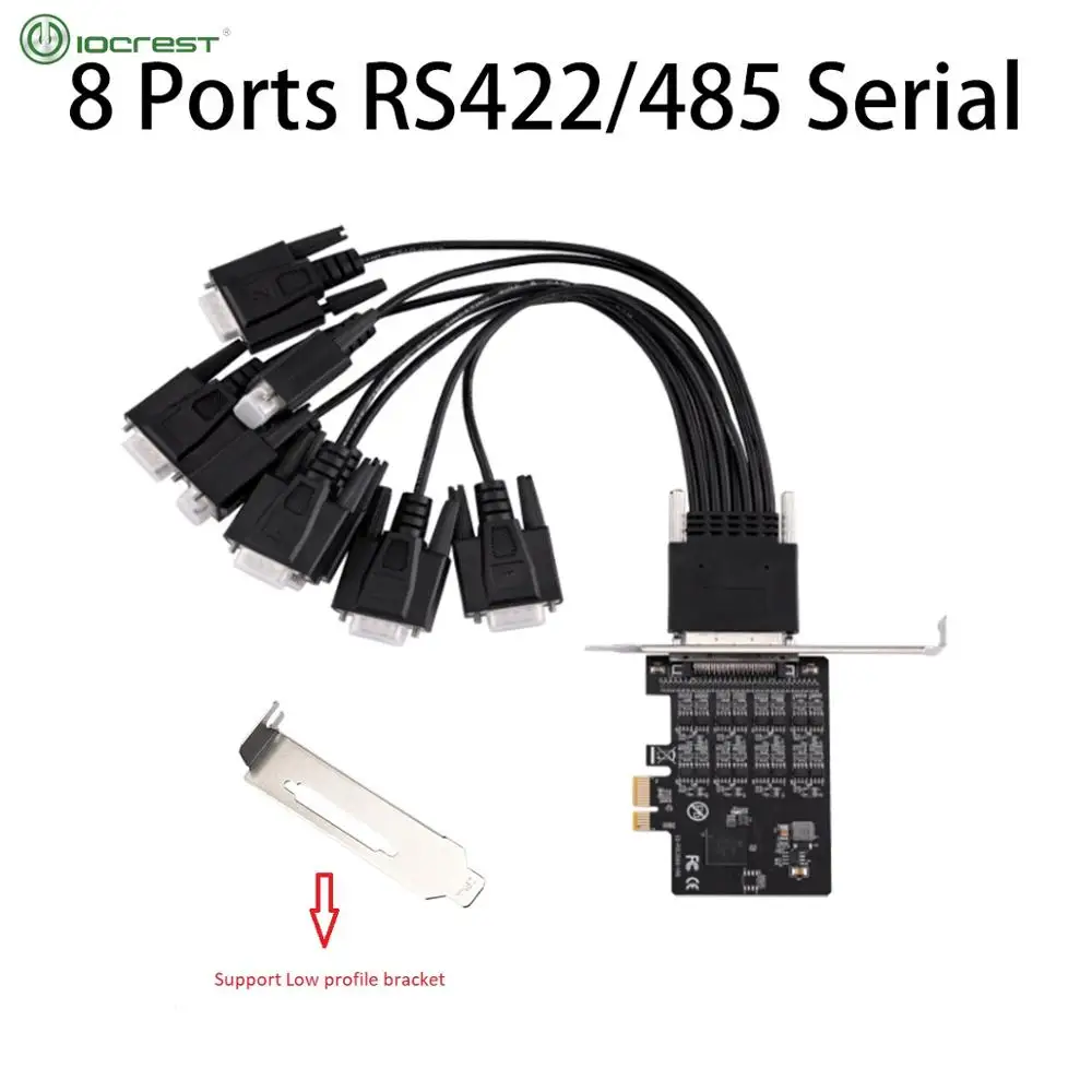 Высокоскоростная Промышленная плата ввода/вывода IOCREST с 8 портами PCI Express RS422 RS485