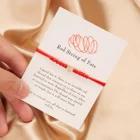 2 шт.лот браслет на удачу с крошечными сердечками, красный, черный, белый цвет, веревочный браслет, регулируемый модный браслет для пары, оптовая продажа