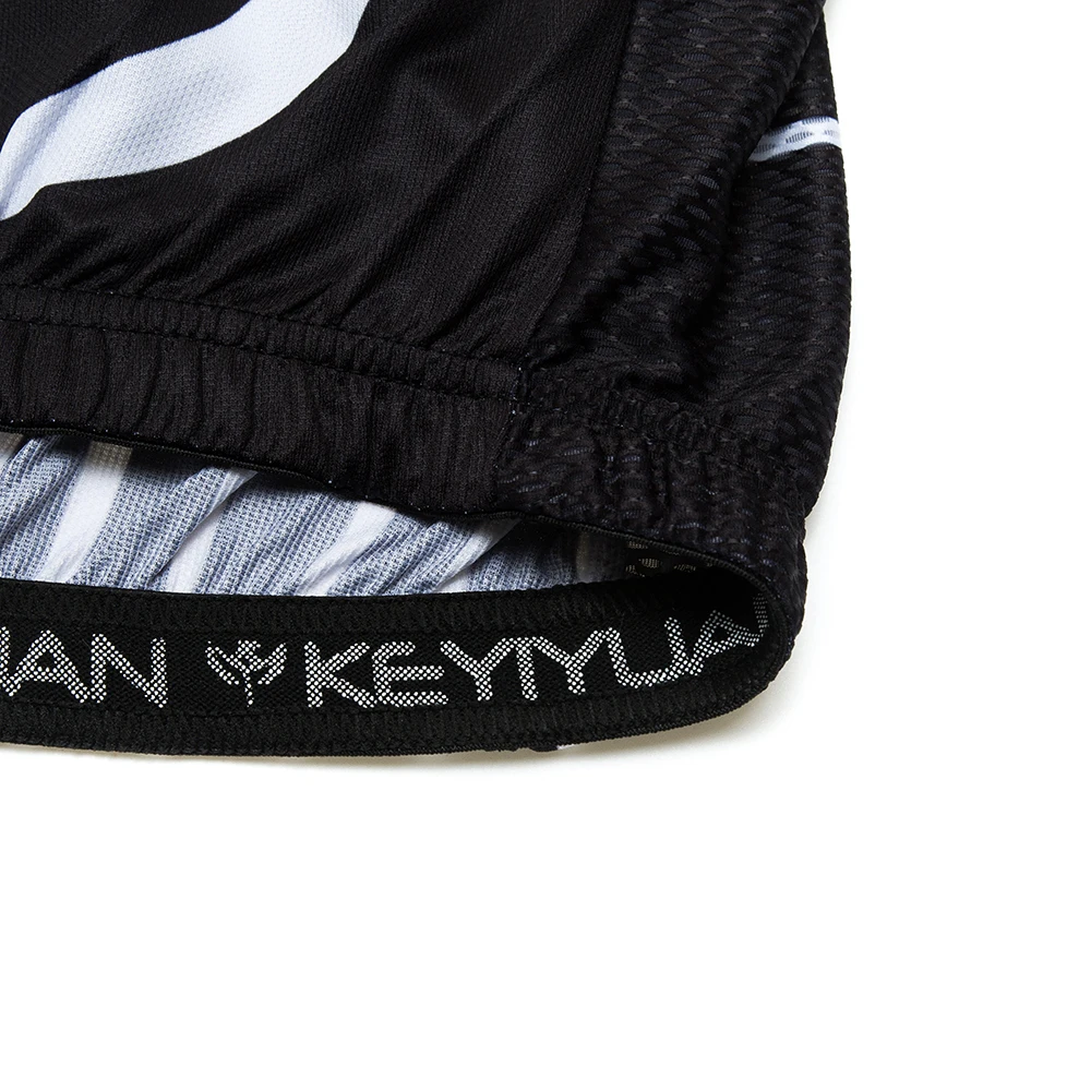 Комплект одежды для велоспорта Keyiyuan 2023 из быстросохнущего полиэстера черного