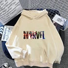 Толстовка мужская с капюшоном и надписью Marvel