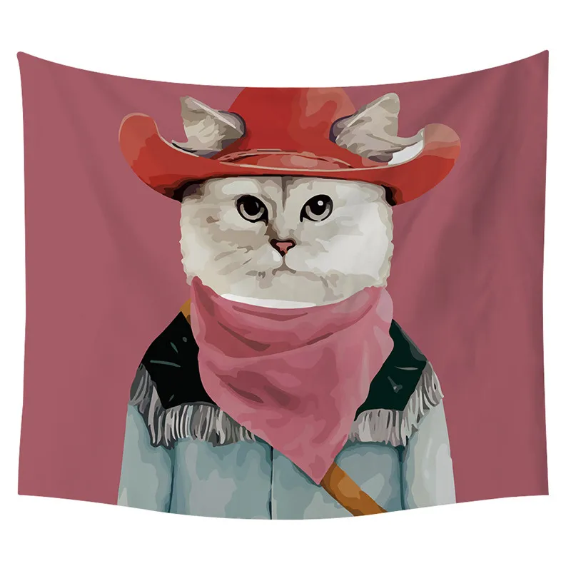 

Cat Blanket Tapestry 3D Printed Tapestrying Rectangular Home Decor Wall Hanging Home Decoration Style-2