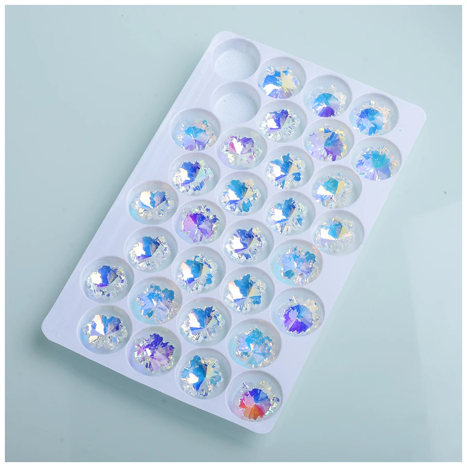 Juleecrystal 14 мм фотостены со снегом бусины для ожерелья|Бусины| |