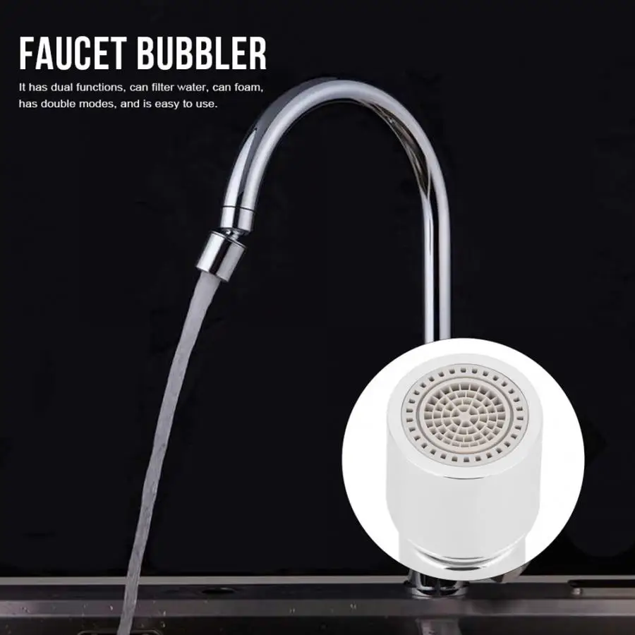 Бытовой двойной функции кран Bubbler кран фильтр кухня ванная комната туалет экономии воды раковина аэратор