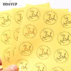 Наклейки круглые прозрачные, 120 шт.лот, с надписью Thank You