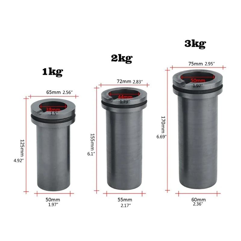 

N7MF Foundry Clay Graphite Crucible Cup HighTemperature Graphite Crucible Casting Cup
