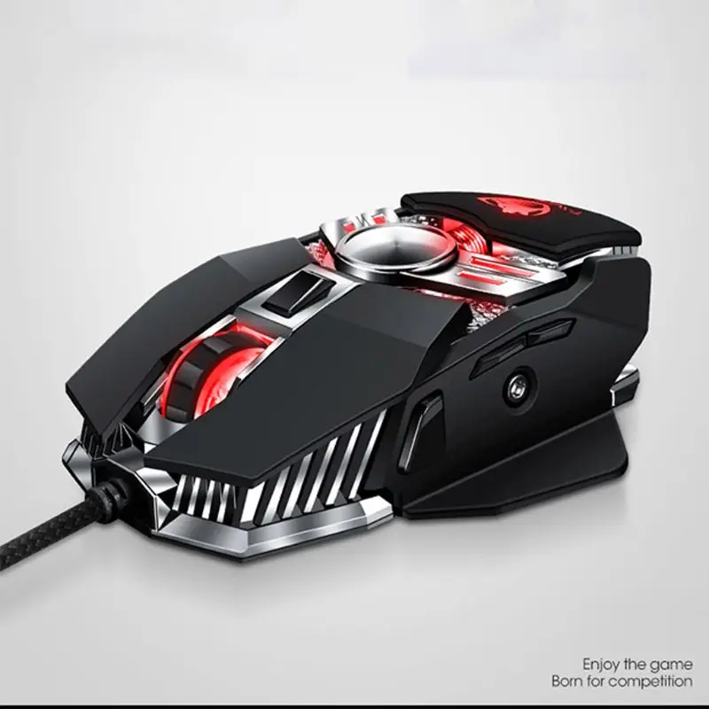 

Mouse Wired Macro Programming Gaming Mouse LED Breathing Light 4 Gear DPI Adjustable New