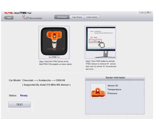 Autel MaxiTPMS Pad диагностический инструмент датчик давления в шинах программирующий