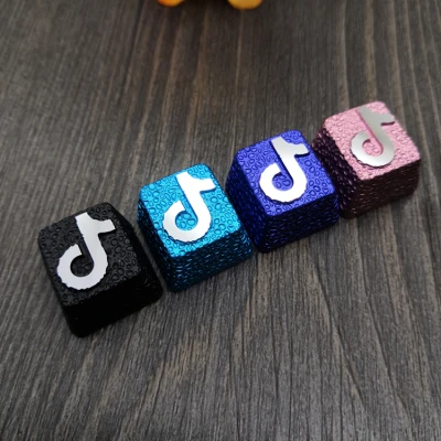

1pc aluminum alloy key cap for MX switch mechanical keyboard CNC metal meteorite lines keycap for PUBG WOW LOL OW
