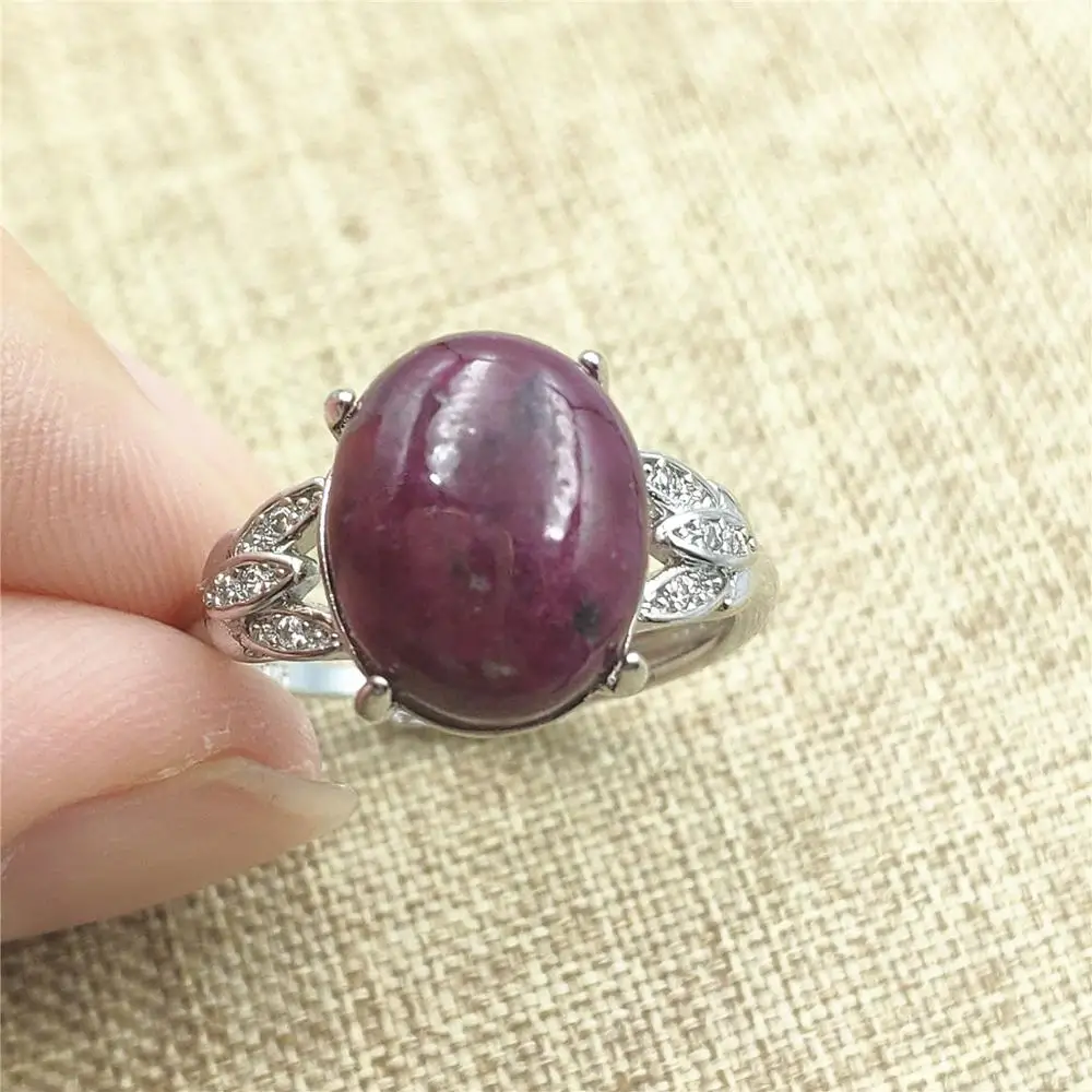 12x10 мм натуральный рубин красный драгоценный камень круглый регулируемый кольцо