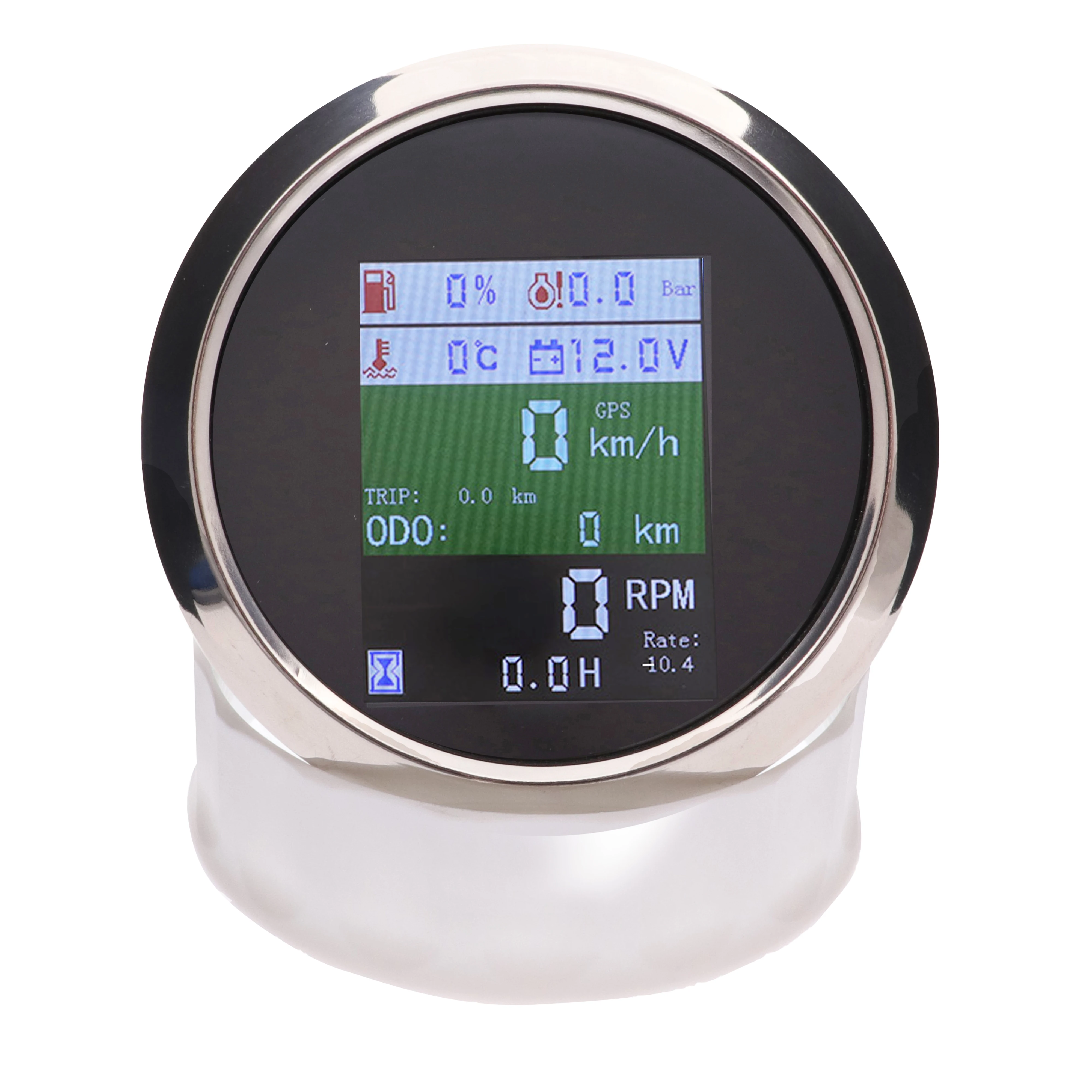 85 мм 6 в 1 Многофункциональный цифровой манометр GPS уровень топлива температура