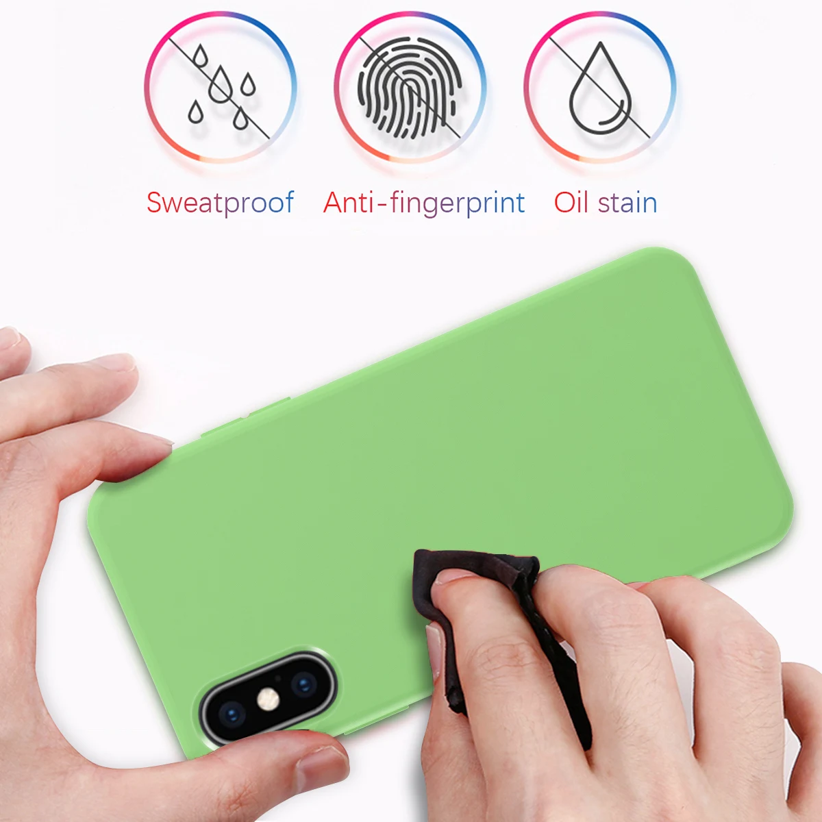 Для iPhone 11 Pro Max XS XR X 8 7 6s 6 Plus тонкий мягкий чехол из ТПУ для телефона встроенный