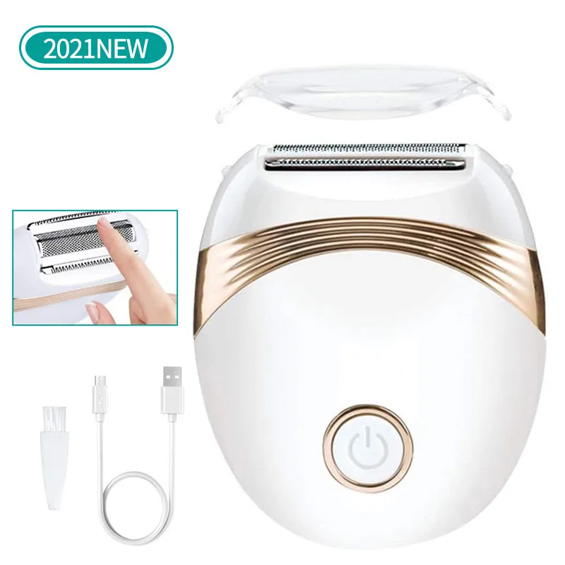 

Эпилятор перезаряжаемый через USB для женщин, электрическая бритва для удаления волос, триммер для зоны бикини, ног и всего тела