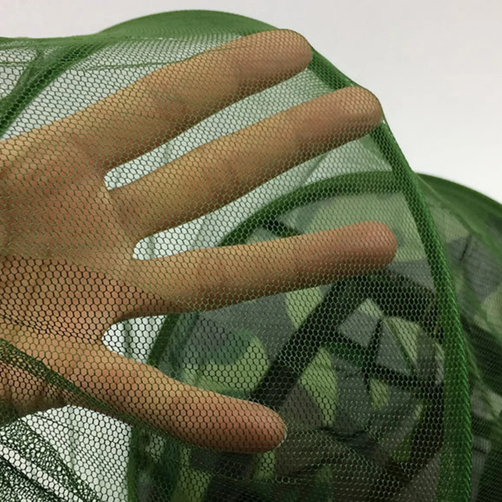 Охотничья уличная походная переносная сетчатая шляпа с защитой от комаров для