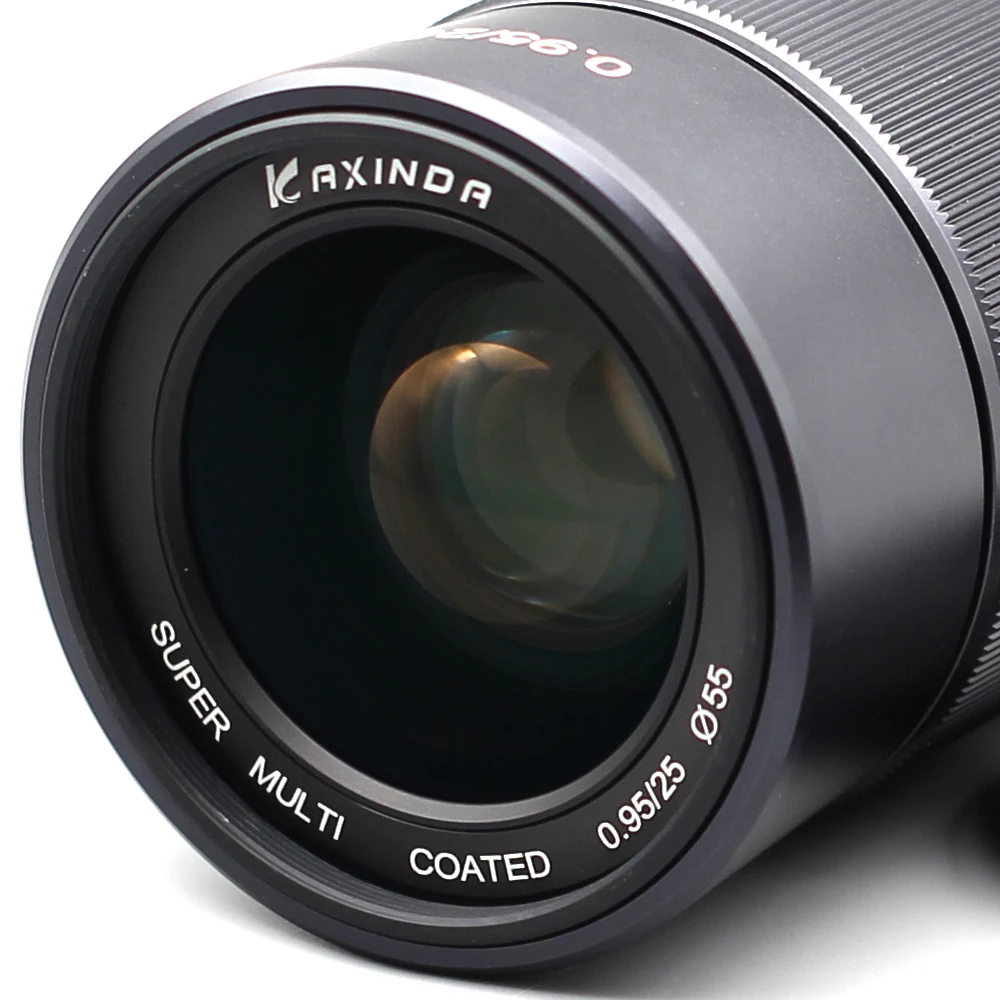 Kaxinda 25 мм f/0,95 стандартный ручной объектив с большой апертурой для Canon sony Fujifilm Olympus Panasonic беззеркальная камера