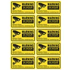 Наклейки для видеонаблюдения, водонепроницаемые, 27, 9 х15, 2 см, 10 шт.