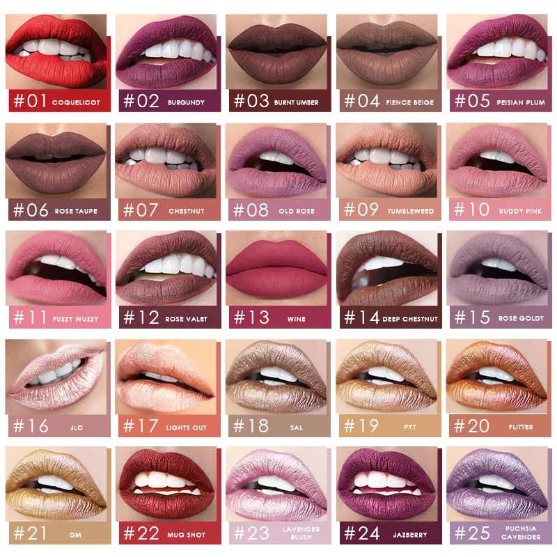 FOCALLURE Matte Жидкий блеск для губ оттенок губная помада Водонепроницаемый