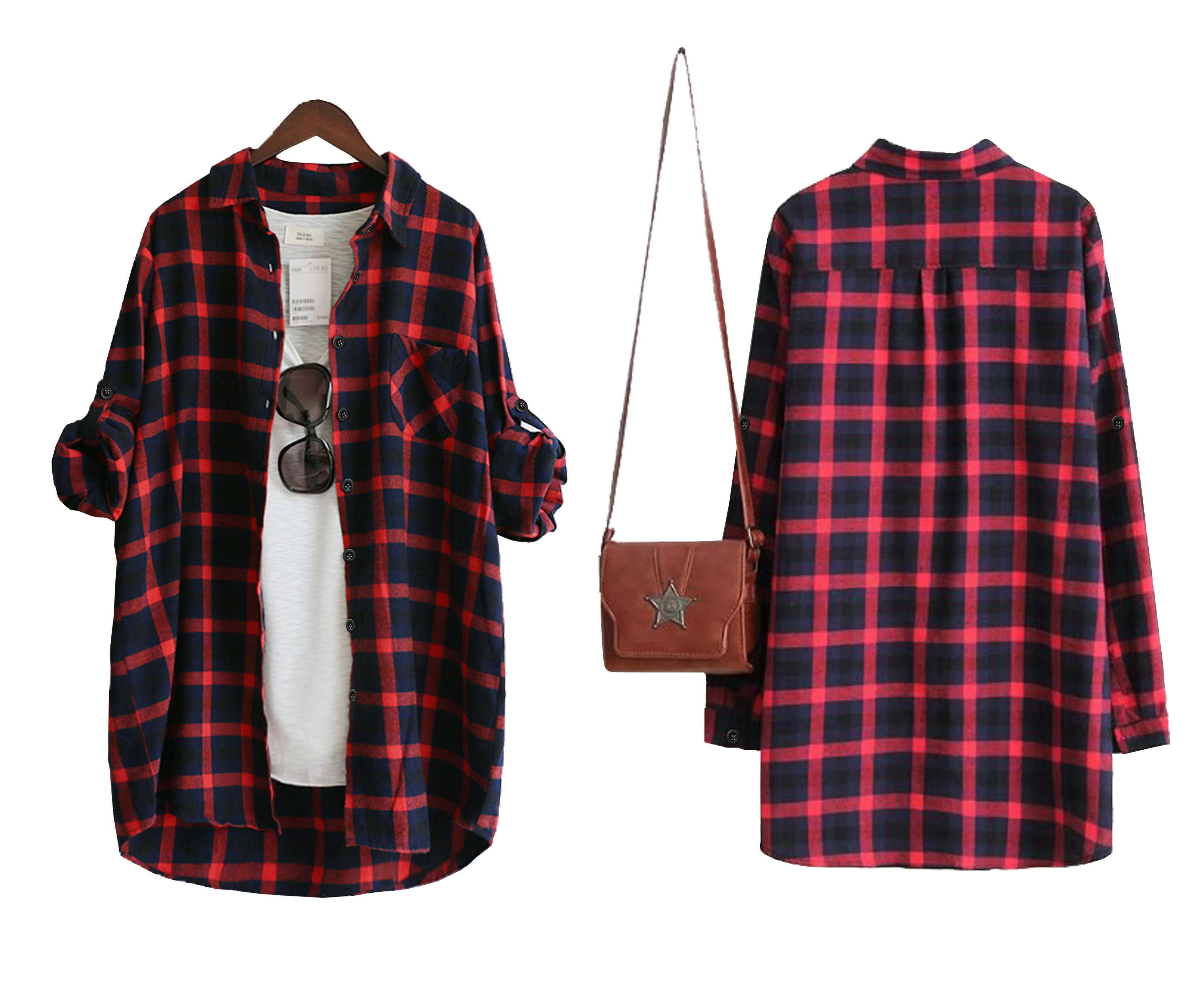 Осенняя красная сетчатая популярная стильная Корейская версия свободной