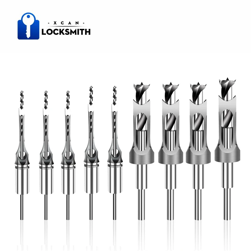 HSS Twist Drill Bits Square Hole Drill Bits Auger Mortising Chisel Extended Drill 6-25mm Woodworking Drill Tools