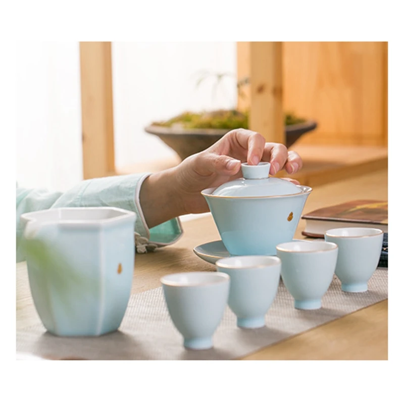 Высококачественная чайная посуда набор из шести предметов Современная