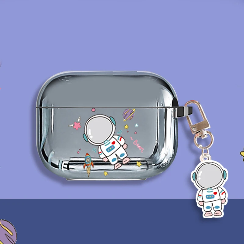 

Роскошный чехол с серебряным покрытием для vivo tws 2 2E чехол с мультяшным мягким корпусом с брелоком ударопрочный чехол для наушников для vivo ...
