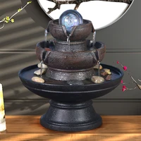 indoor water fountains resin decorative fountains crafts gifts feng shui fountain desktop home fountain 110v 220v