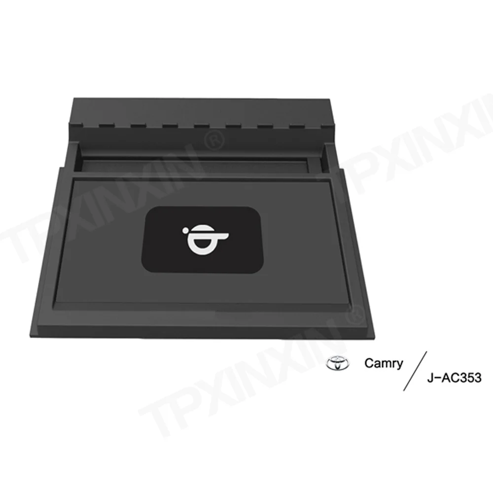 Фото Автомобильное беспроводное зарядное устройство QI для Toyota Camry 2016 2017 2018, интеллектуальная инфракрасная быстрая беспроводная зарядка, автомобильный держатель телефона для Iphone №3