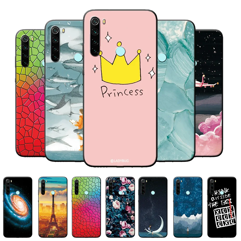 Силиконовый чехол для Redmi Note 8T модная крутая крышка с пейзажем Xiao mi 5 Plus 6 7 8 Pro чехлы