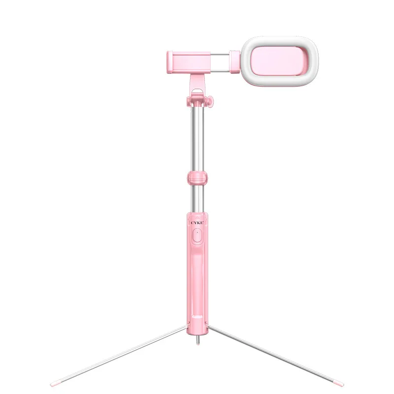 New Bluetooth Tripods With Fill light Selfie Stick Foldable Tripod Live Travel Portable Stand Multifunctional Pink/Black | Электроника
