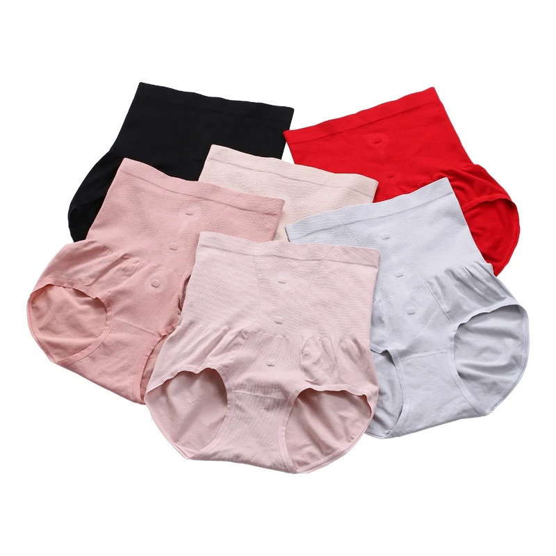 Женские хлопковые брюки с высокой талией для живота Квантовый чип бедер трусы