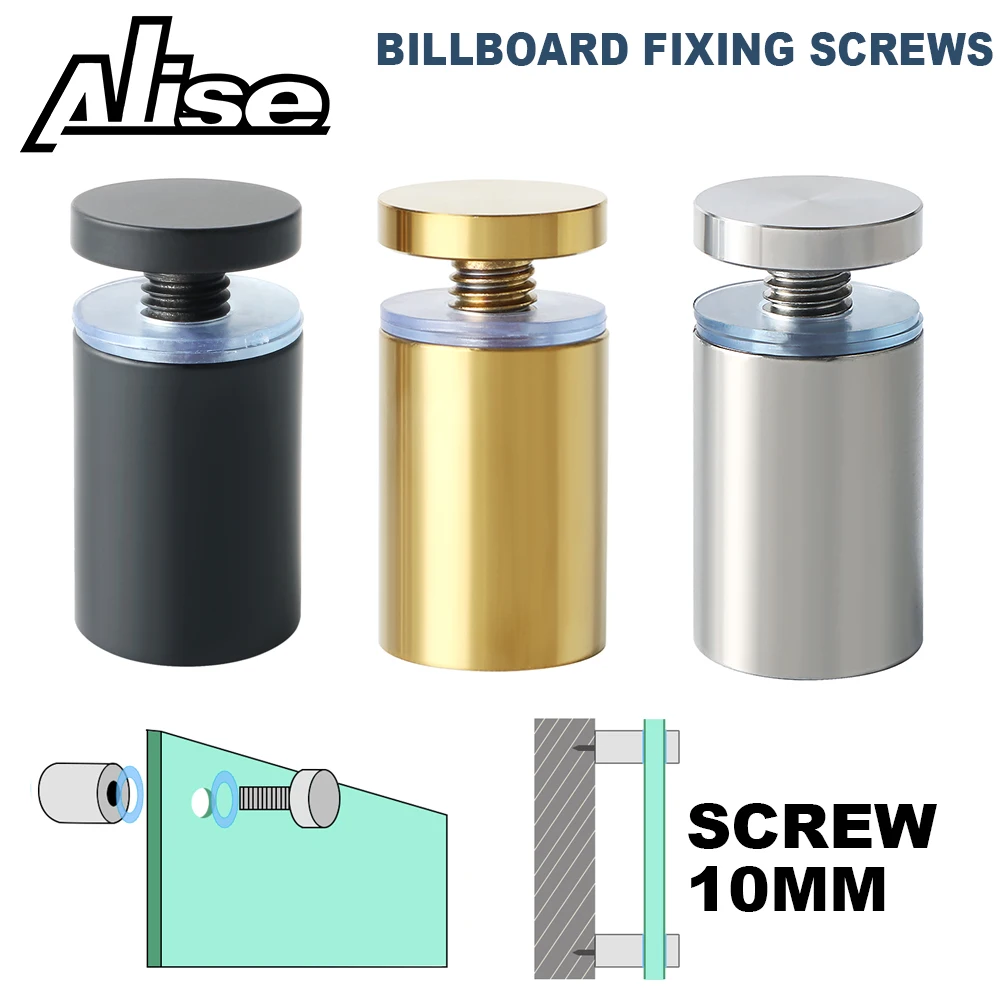 4/8 шт. стеклянные крепежные элементы диаметром 10 мм из нержавеющей стали