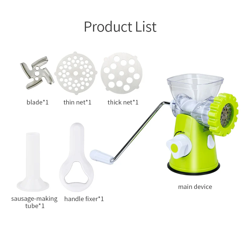 Новинка многофункциональная Мясорубка YAJIAO с лезвиями из нержавеющей стали |