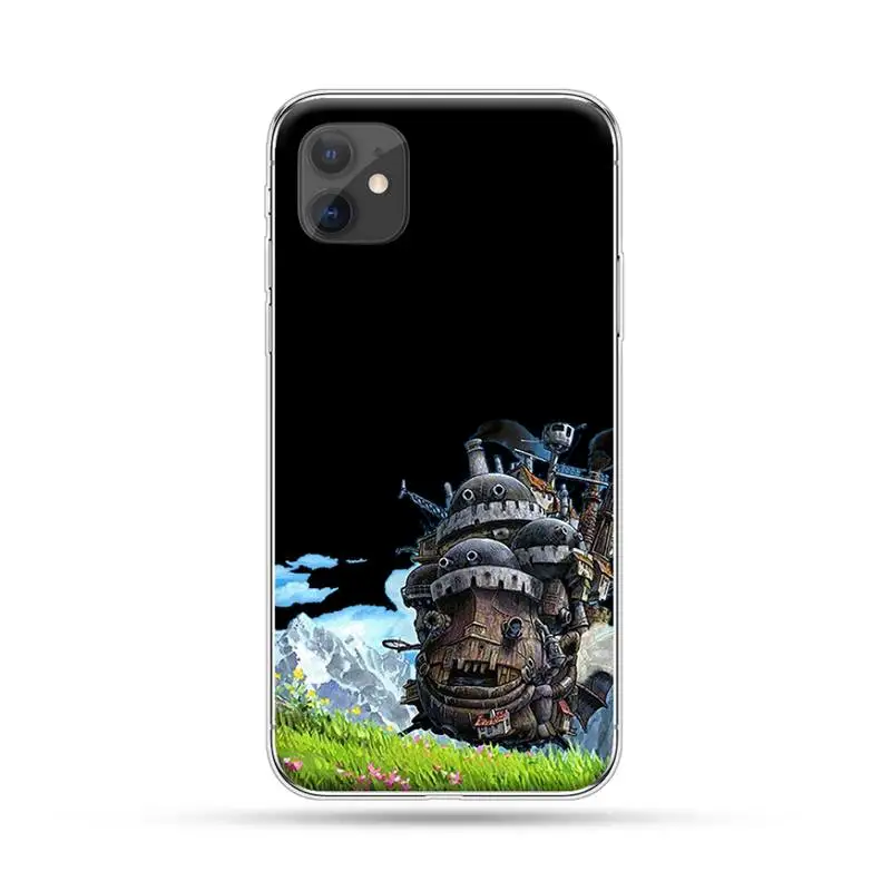 

Anime cartoon art painting cute Halley's moving castle Phone Case For iphone 12 5 5s 5c se 6 6s 7 8 plus x xs xr 11 pro max mini
