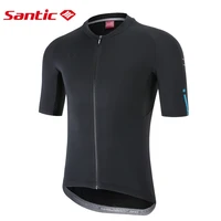 santic mens cycling jersey full zipper short sleeve mtb bike shirts quick dry breathable mesh road bicycle clothing asian size