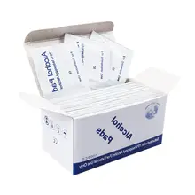100 Pcs Alcohol Wet Wipe Disposable Disinfection Prep Swap Pad  Antiseptic Skin Cleaning Care Jewelry Mobile Phone Clean Wipe
