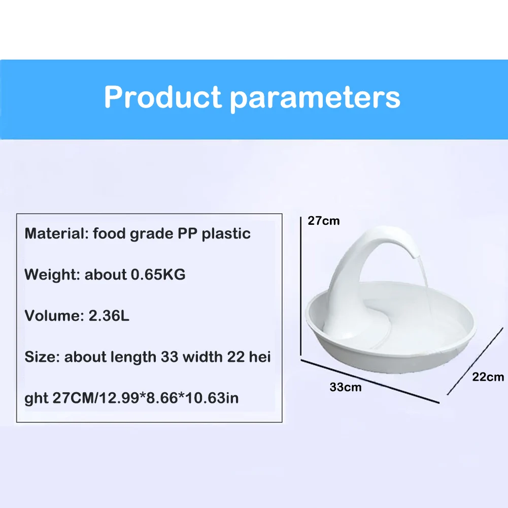 

Pet Water Dispenser Automatic Circulation Feeding Water Flowing Fountain For Cat Dog Intelligent Cat Drinking Water Fountain Pet