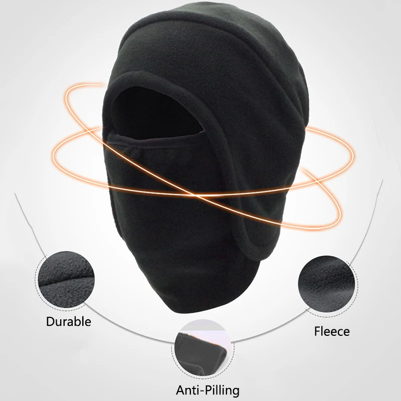 Мужская Уличная зимняя многофункциональная термальная маска утепленная