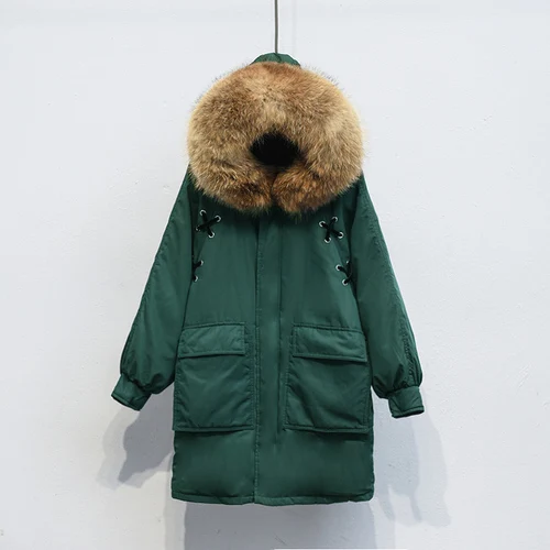 Женская куртка на белом утином пуху зимнее пальто с капюшоном Женские куртки в