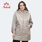 Astrid Женская свободная куртка средней длины, верхняя одежда, AM-8612, большие размеры, весна 2021