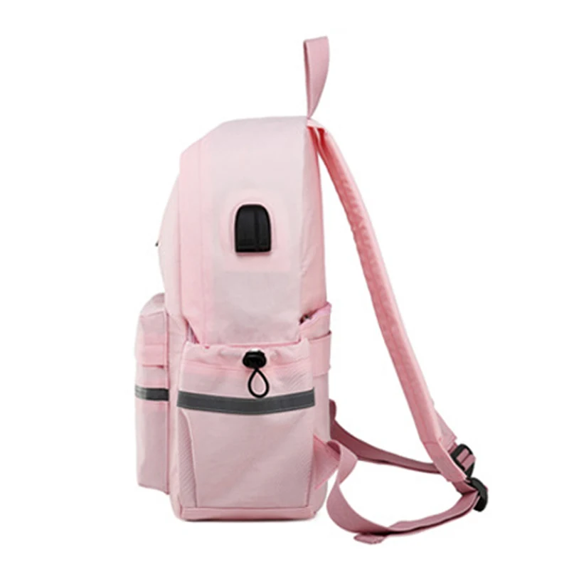 Рюкзак-Антивор для девочек WINNER 2018 с USB-зарядкой и подвеской в виде мультяшных