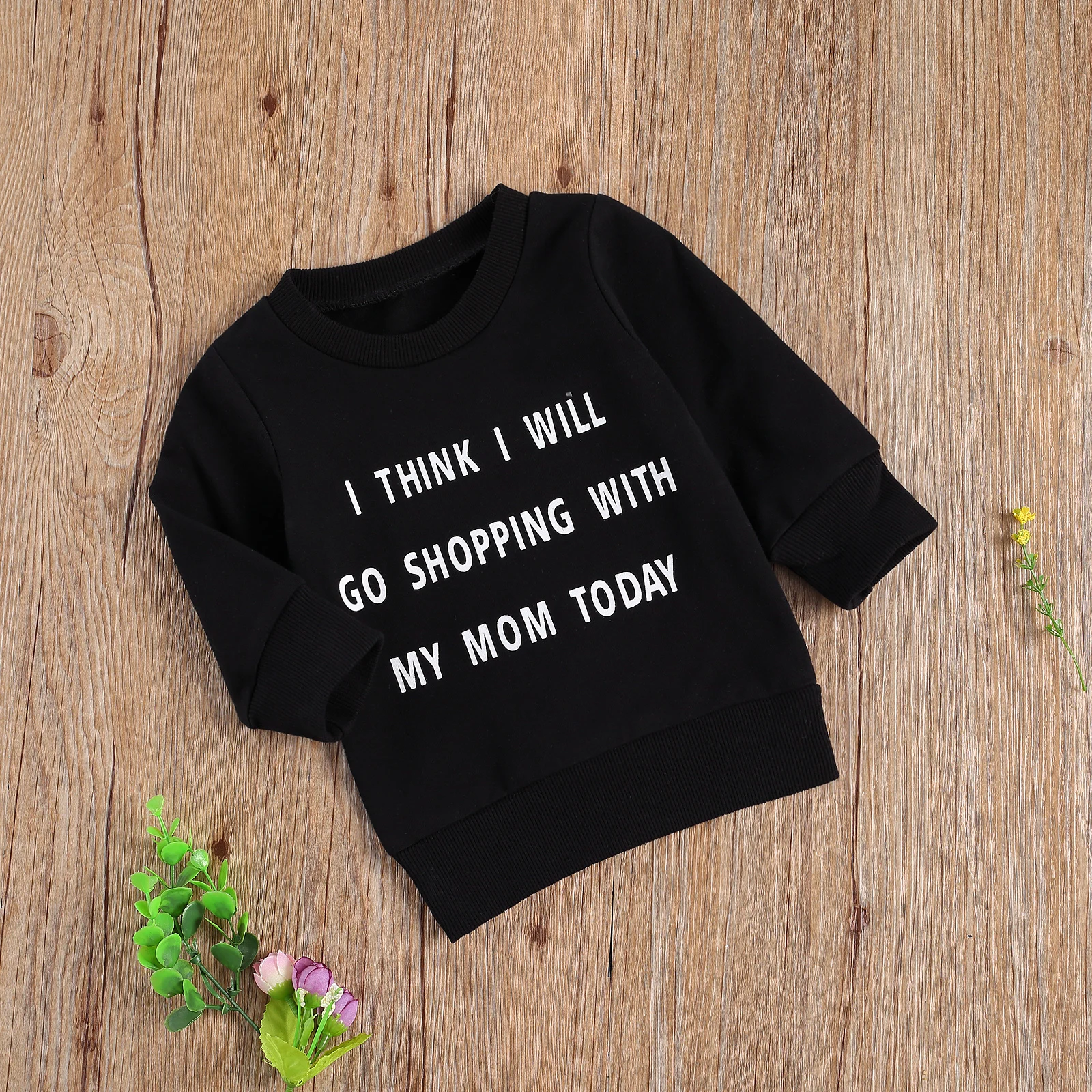 Свитер с буквенным принтом для новорожденных повседневный Стильный пуловер